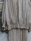 Mutedance 25 autumn and winter V-neck silk dress MD-MD25FW30-beige